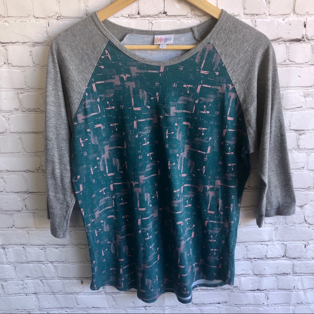 LULAROE 3/4 Sleeve Tee Shirt Size Large